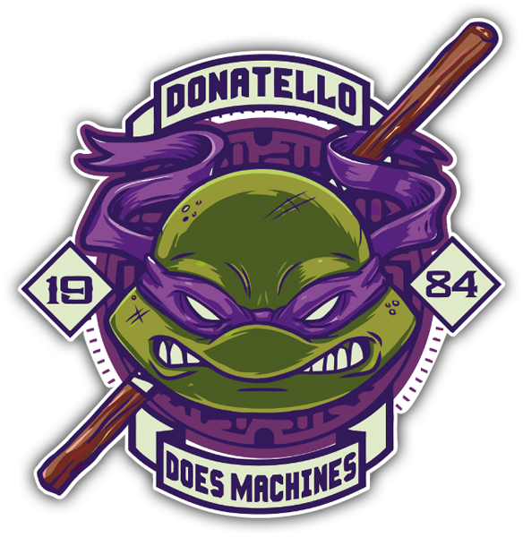 Autocollants: Donatello 1984