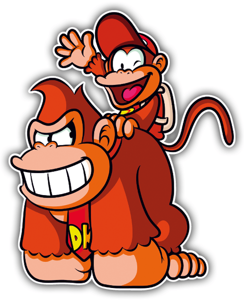 Autocollants: Donkey & Diddy Kong