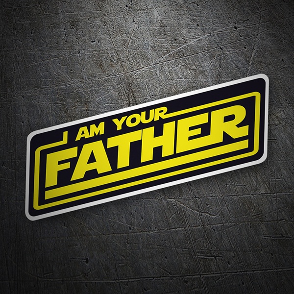 Autocollants: Paroles Je suis ton père