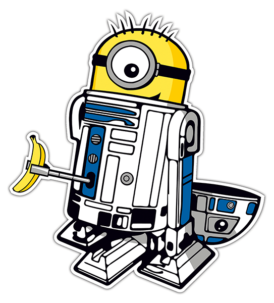 Autocollants: Minion R2D2