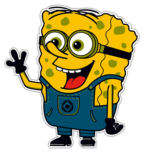 Autocollants: SpongeBob minion