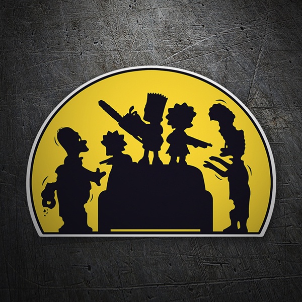 Autocollants: Les enfants du Simpsons armés