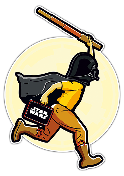Autocollants: Tintin Vader