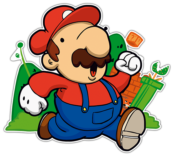 Autocollants: Super Mario Cartoon