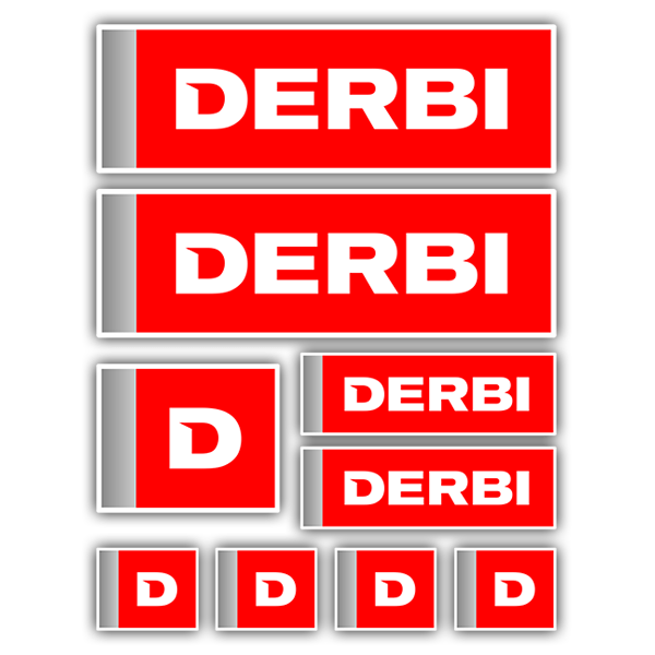 Autocollants: Kit Derbi