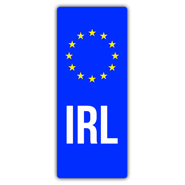 Autocollants: Immatriculation Irlande