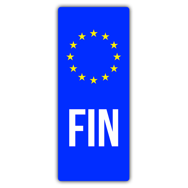 Autocollants: Immatriculation Finlande