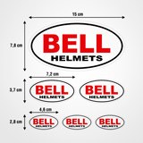 Autocollants: Set Bell Helmets 3