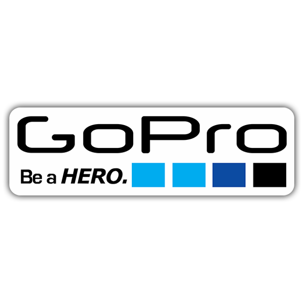 Autocollants: GoPro blanc