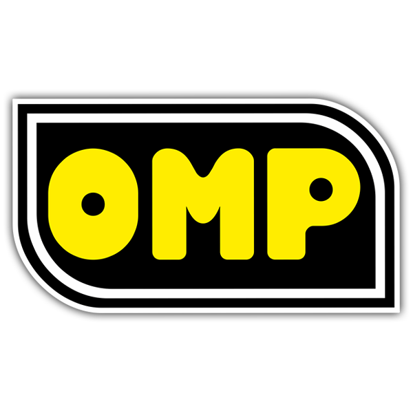 Autocollants: Paroles OMP jaune