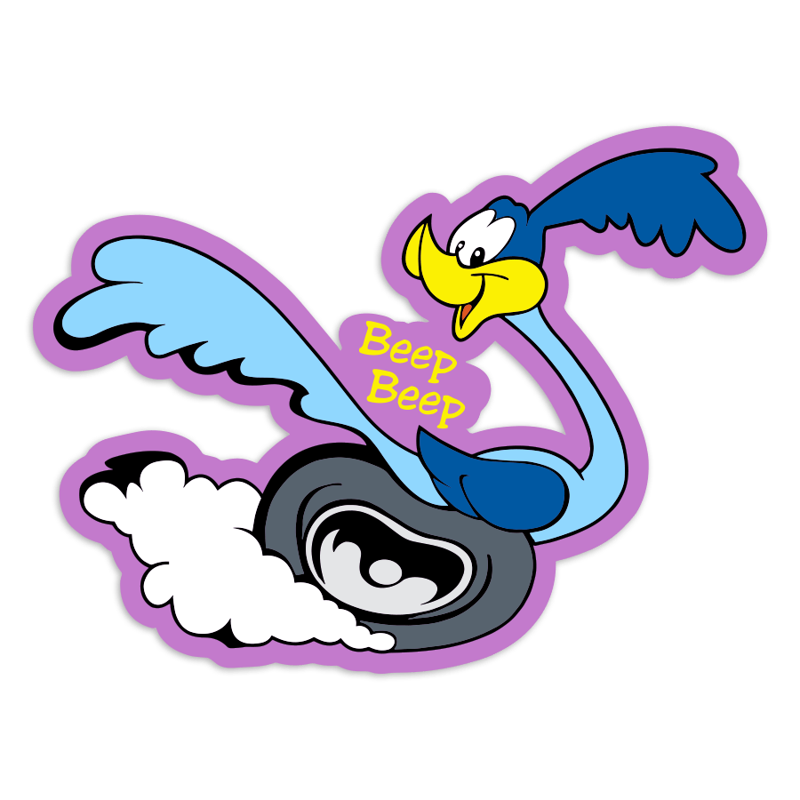 Autocollants: Bip Bip Roue Beep Beep