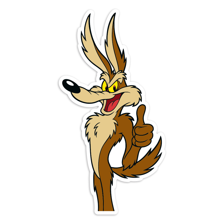 Autocollants: Vil Coyote Pouce OK