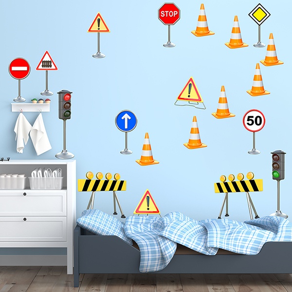Stickers pour enfants: Feux de circulation Kit