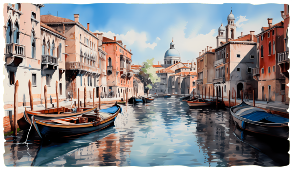 Stickers muraux: Canal de Venise