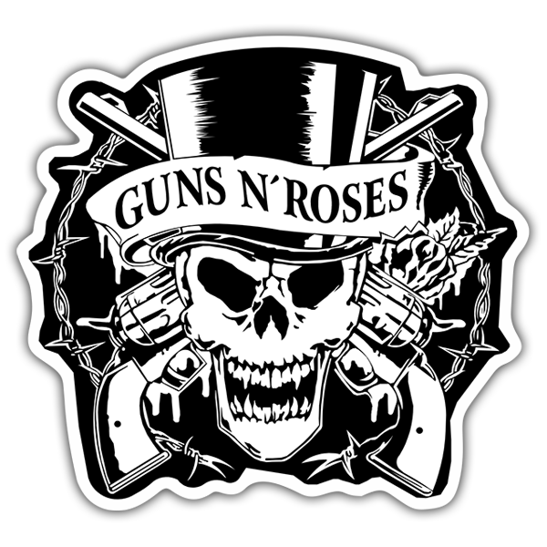 Autocollants: Guns N' Roses Crâne