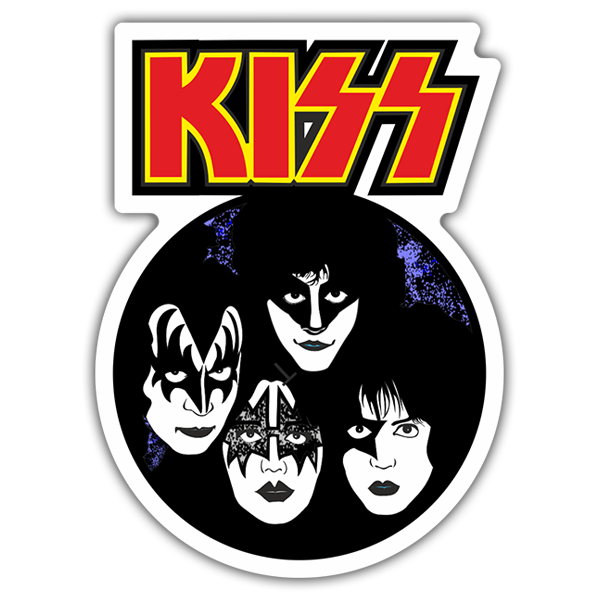 Autocollants: Kiss Band