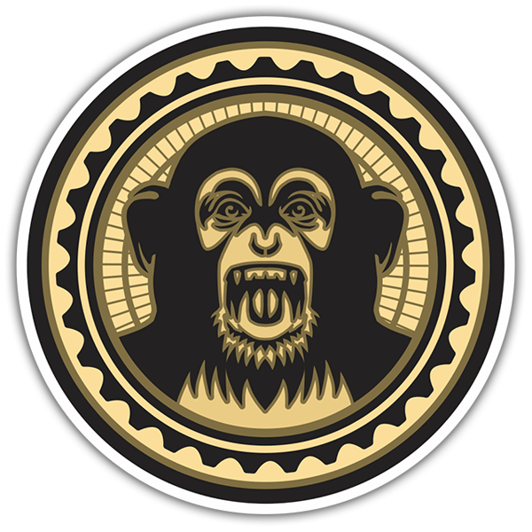 Autocollants: Singe Fou - The Black Eyed Peas