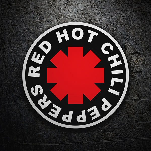 Autocollants: Red Hot Chili Peppers Noir