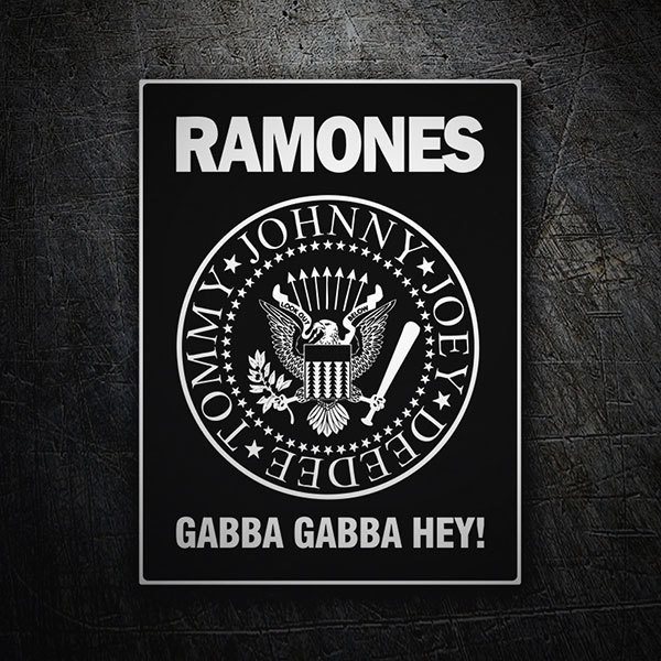 Autocollants: Ramones Gabba Gabba Hey!