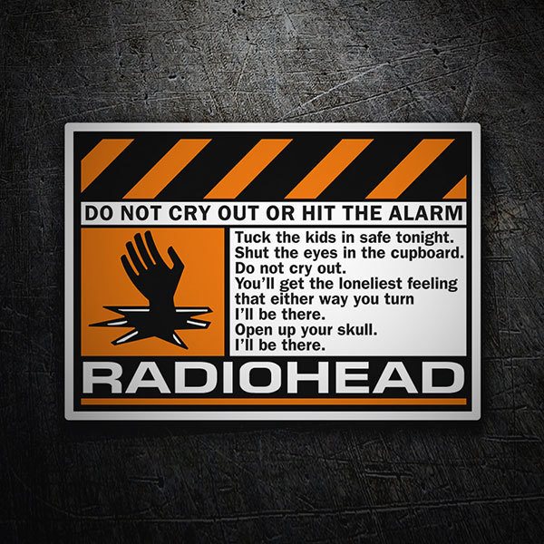 Autocollants: Radiohead - Do Not Cry