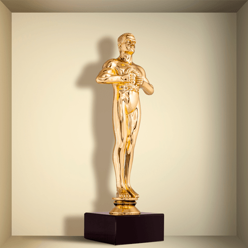 Stickers muraux: Statuette Oscar niche