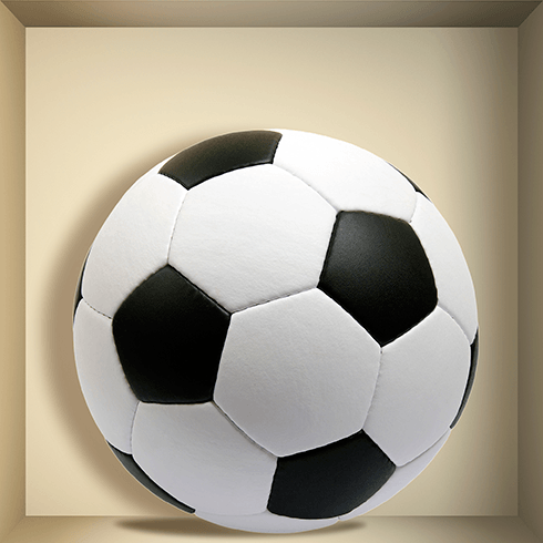 Stickers muraux: Ballon de football niche