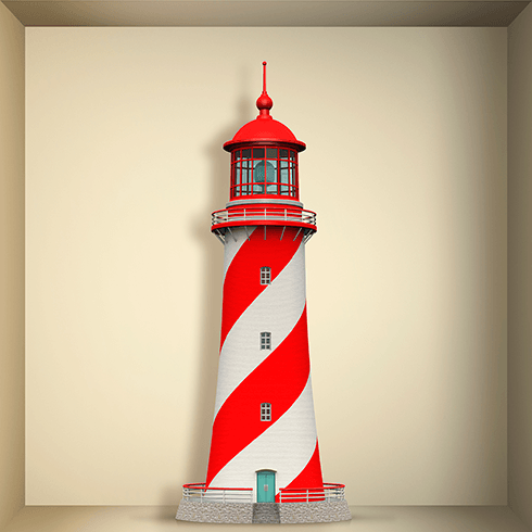 Stickers muraux: Phare Maritime niche