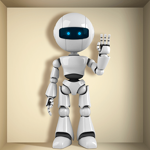 Stickers muraux: Robot niche