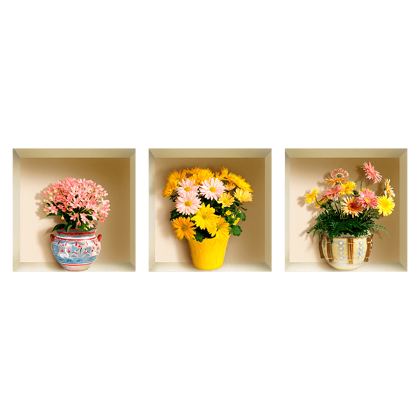 Stickers muraux: Niche Fleurs