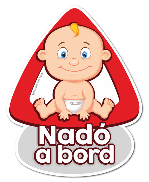 Autocollants: Bébé à bord - catalan