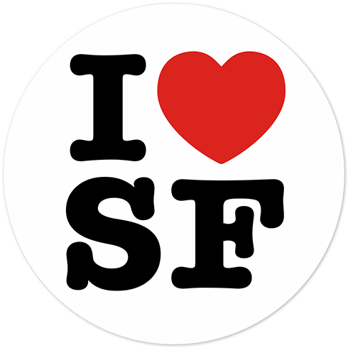 Autocollants: I love SF