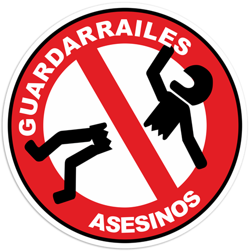 Autocollants: Autocollant guardarrailes asesinos (garde-corps as