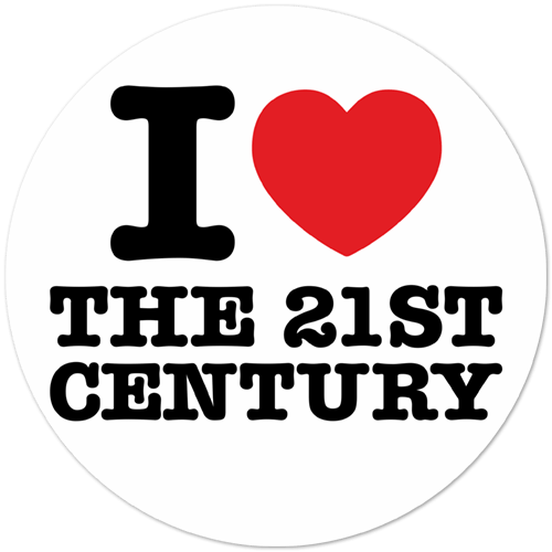 Autocollants: I love 21st Century