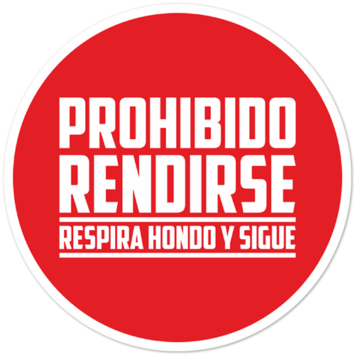 Autocollants: Prohibido Rendirse (Interdit de se rendre)