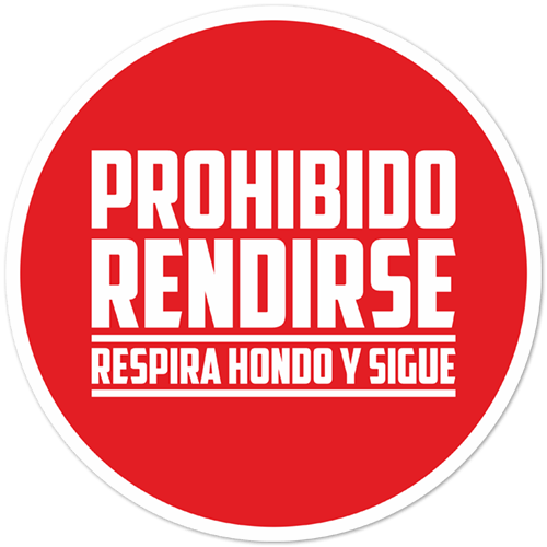 Autocollants: Prohibido Rendirse