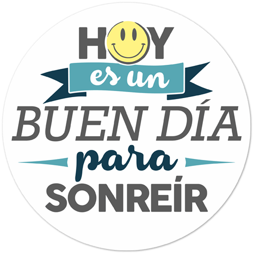 Autocollants: Hoy es un buen día para sonreír