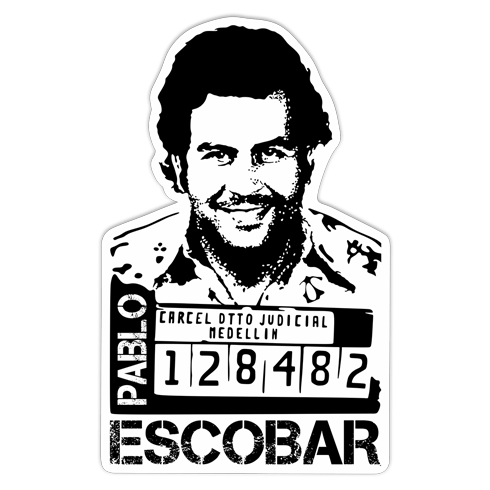 Stickers muraux: Photo Pablo Escobar