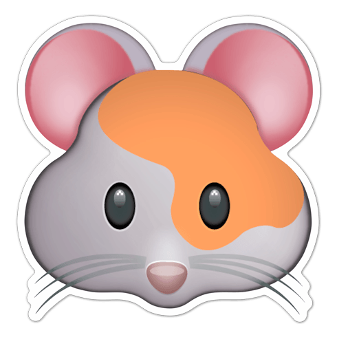 Autocollants: Face Hamster
