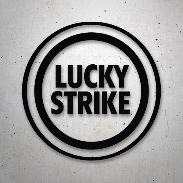 Autocollants: Circulaire Lucky Strike