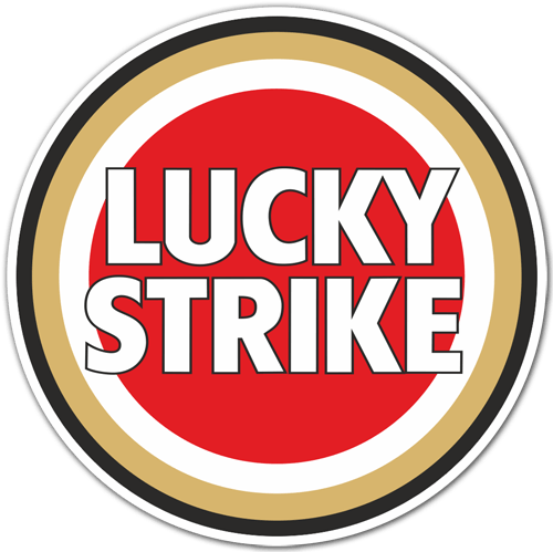 Autocollants: Lucky Strike Couleur