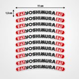 Autocollants: Yoshimura jante 10X 3