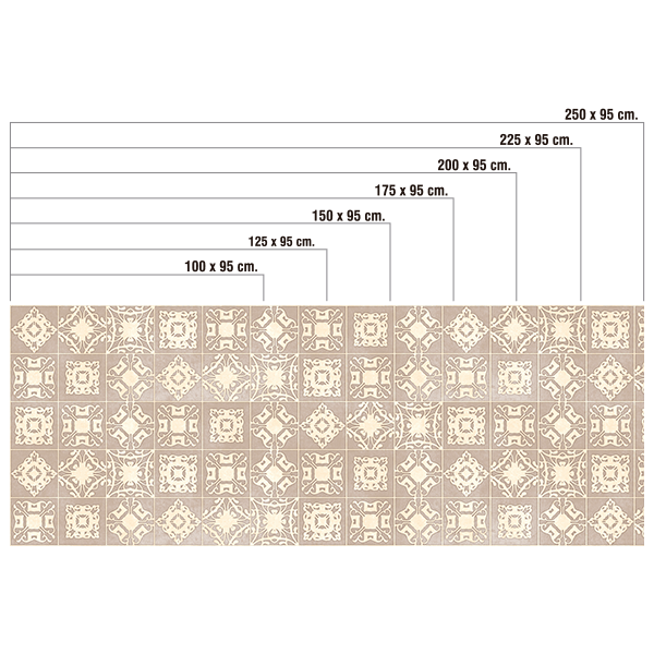Stickers muraux: Carreaux de mosaïque aux noisettes