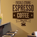 Stickers muraux: Fresh & Strong Espresso Coffee 2