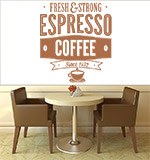 Stickers muraux: Fresh & Strong Espresso Coffee 3