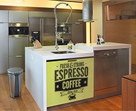 Stickers muraux: Fresh & Strong Espresso Coffee 6
