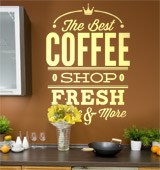 Stickers muraux: The Best Coffee Shop Fresh 2