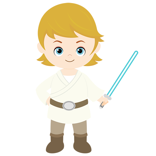 Stickers pour enfants: Luke Skywalker