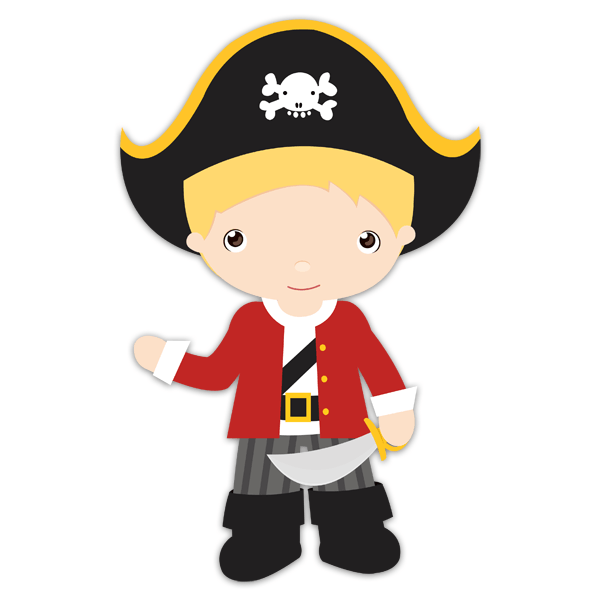 Stickers pour enfants: Capitaine blond