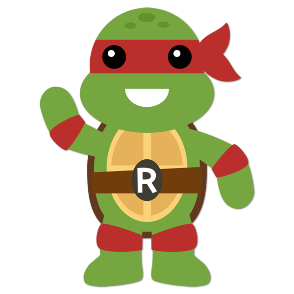 Stickers pour enfants: Tortue Ninja Rafhael