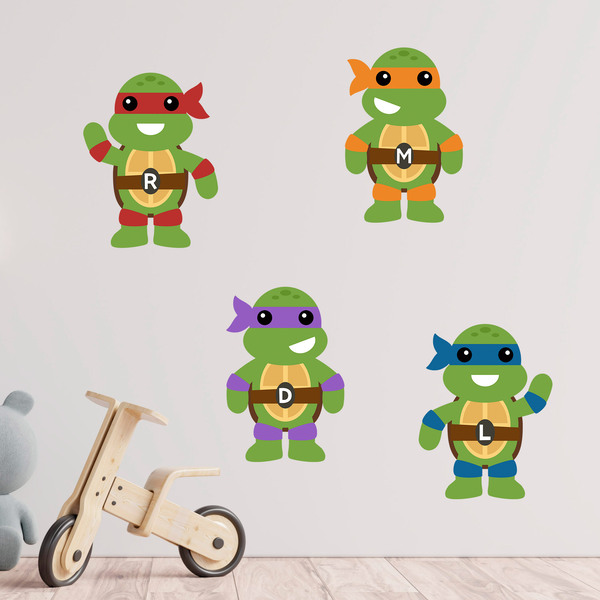 Stickers pour enfants: Kit Tortues Ninja 4